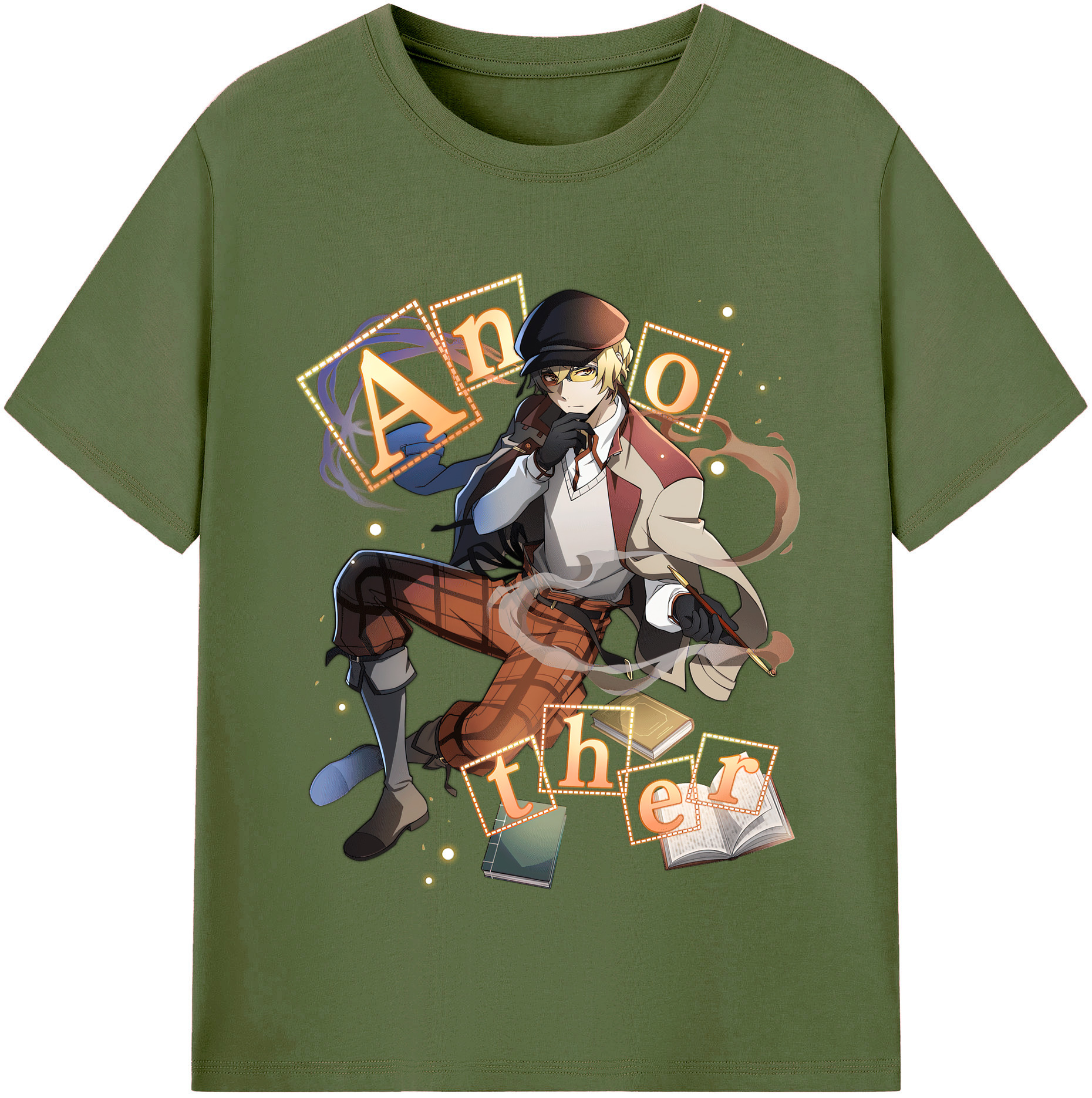 （画像用） 文豪ストレイドッグス Bungo Stray Dogs 綿100％半袖Tシャツ（フロントプリント）